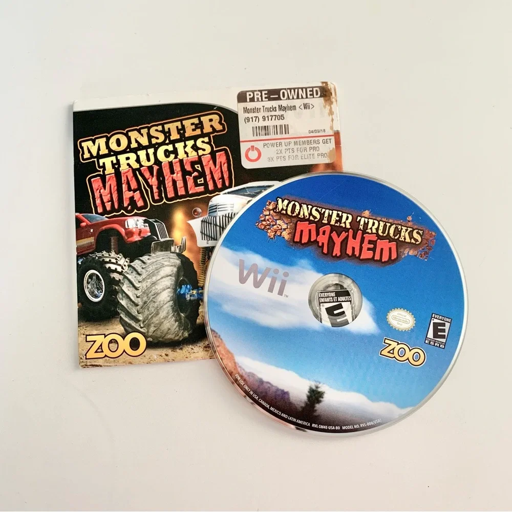 Nintendo Wii Monster Truck Mayhem Game